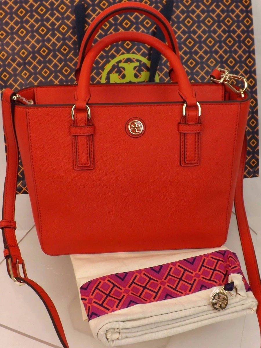 Tory Burch Small Robinson Saffiano Leather Tote