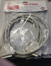 Universal DB25 Male to DB25 Female 6FT Multi Purpose Serial Extension Cable NEW