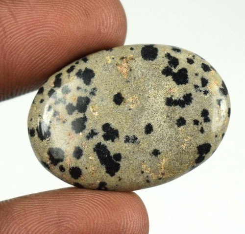 Cabochon naturale diaspro dalmata messicano guarigione miscela pietre portafortuna certificato - Foto 20 di 44
