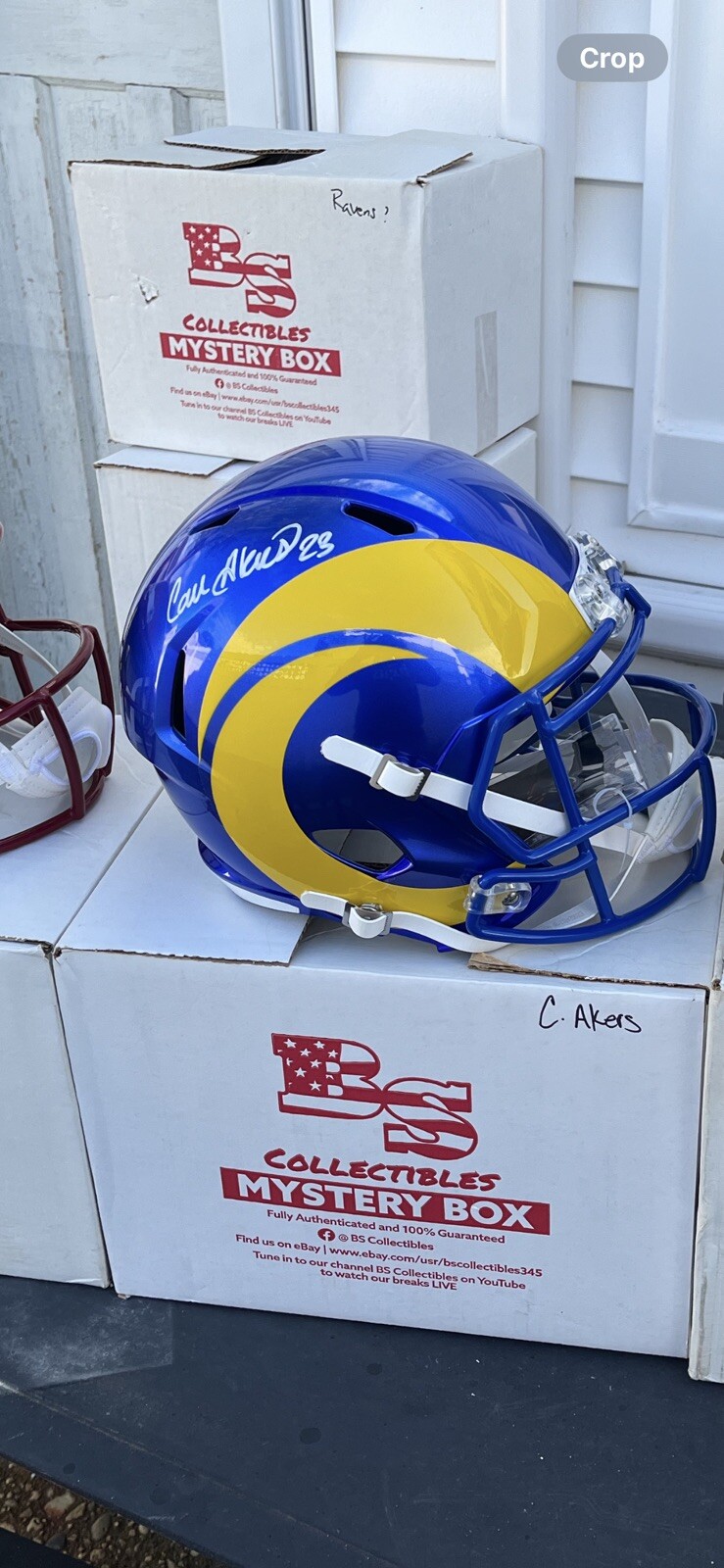 Cam Akers Autographed Signed Los Angeles Rams Rams Full-Size Speed Helmet Beckett 
