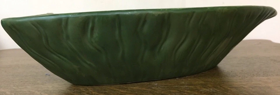 Heart Leaf Shaped Candy / Snack Dish Green Mid Century - Image 2 of 4