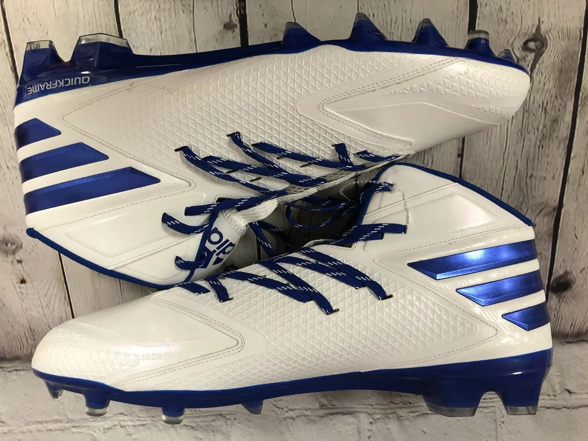 Crampons adidas best sale blanc et bleu