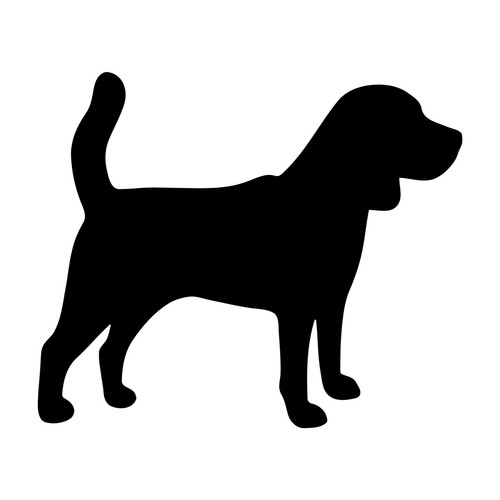 Beagle vinyl decal Dog Silhouette laptop car sticker - Picture 4 of 11
