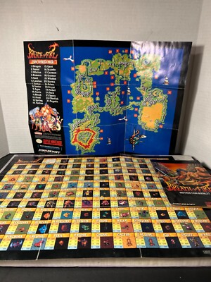Breath of Fire Instructions World Map Items Spells Weapons Armor List SNES  RARE