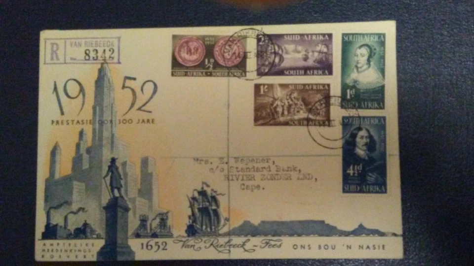 South Africa Misc. Used 1952 Van Riebeeck Festival First Day Covers  - Image 4 of 4