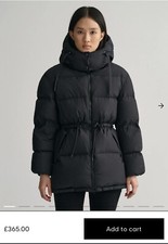 Gant Mid Length Down Jacket Size M