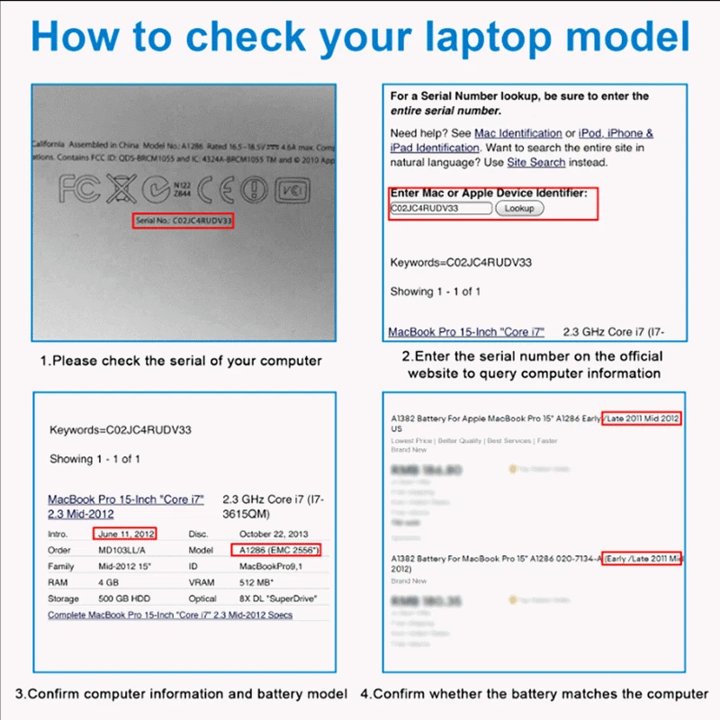 Bateria para Apple MacBook Pro 15" A1175 A1260 A1150 A1211 A1226 MA348 5800mah - Imagem 2 de 4