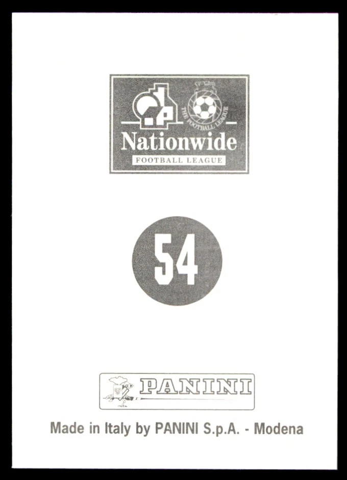 Panini 1st Division 1996-1997 Shaun Murray Bradford City No. 54 - Image 2 of 2