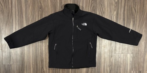 The North Face Soft Shell Apex Jacket Youth Medium Black Full Zip Boys