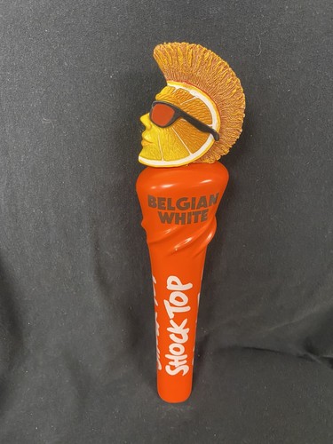 SHOCK TOP BELGIAN WHITE Beer Tap Handle 12" Tall Mohawk Guy FREE SHIP - Picture 8 of 18