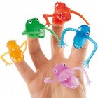 12 x Novelty Finger Fright Monsters Soft Rubber Party Bag Stocking Filler Toys