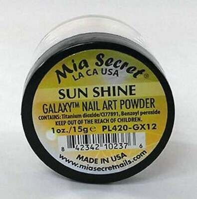 Mia Secret Acrylic Nail Powder Galaxy Collection Trendy SUN SHINE 1 Ounce