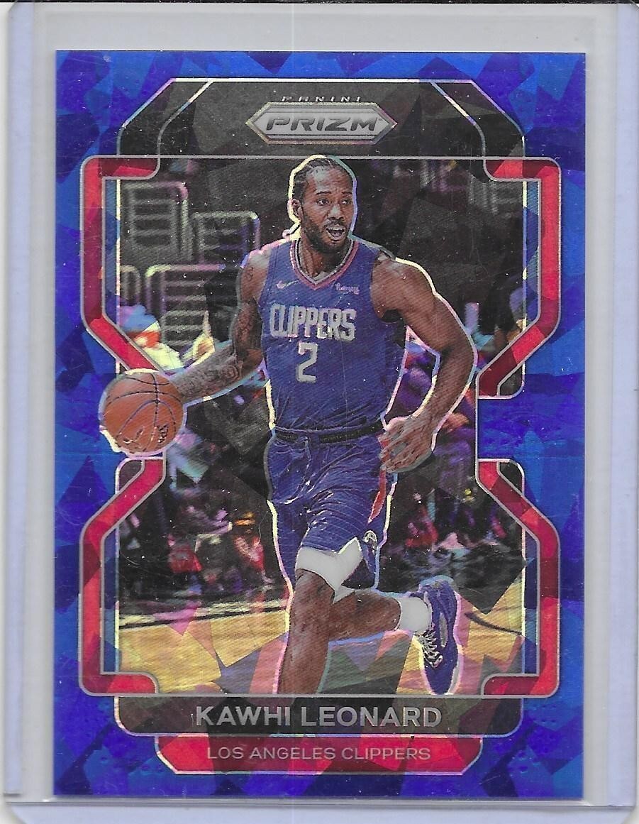 2021-22 Prizm Blue Ice Prizm- Kawhi Leonard /125 Los Angeles Clippers!