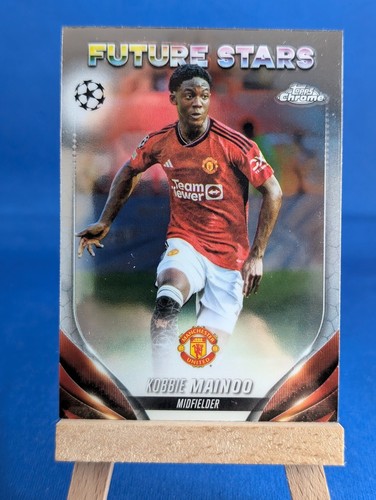 Topps Chrome 2023-24 Manchester United Football Cards Bundle. Mainoo. Garnacho - Picture 4 of 5