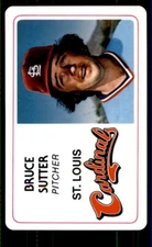 1981 PERMA-GRAPHIC SUPERSTAR CREDIT CARDS (125- PREFIX) #125-024 BRUCE SUTTER