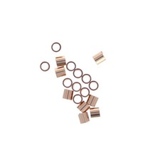 100pc, Rose Gold Crimps, Gold Filled 14/20 Crimp Beads. 2mm x 2mm crimp tubes.