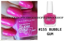 Pink Nail Polish Maybelline SuperStay shade 155 BUBBLEGUM