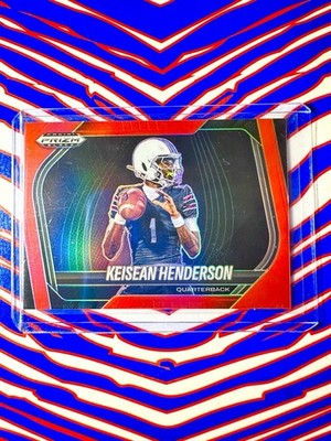 2025 Panini Prizm Black NIL Keisean Henderson Red Prizm /299 #199