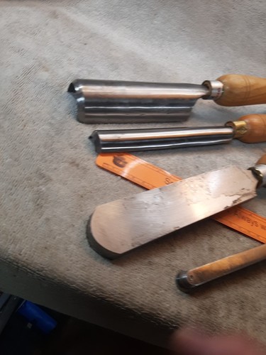 Utensili per tornitura legno Hurricane, lotto di 4 pezzi set di sgorbia per sgorbia (3/4", 1-1/2"), 1-1/2 - Foto 16 di 24