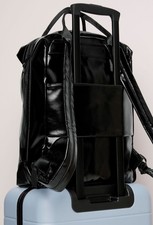 Fabletics The Minimalist Backpack in Black Shine.