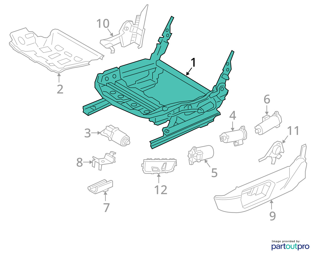 2014 2015 2016 2017 2018 2019 BMW I8 OEM FRONT PASSENGER RIGHT SIDE UPPER SEAT