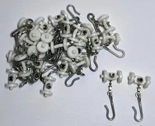 Curtain Track Durable Ceiling Roller Hooks, 26 pack, new
