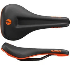 SDG Bel-Air V3 Max Saddle, Lux-Alloy Rails, Black/Orange
