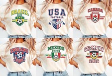 Custom Country Football Fan Shirt 2026, Personalized Country Code Footba...