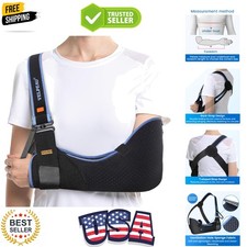 Arm Sling Shoulder Immobilizer for Women and Men, fit Left or Right Arm - Rot...