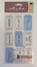 Baby Boy Tickets Scrapbooking Stickers By Sticko