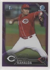 2016 Bowman Chrome Prospects Purple Refractor 102/250 Ian Kahaloa #BCP54 fm0