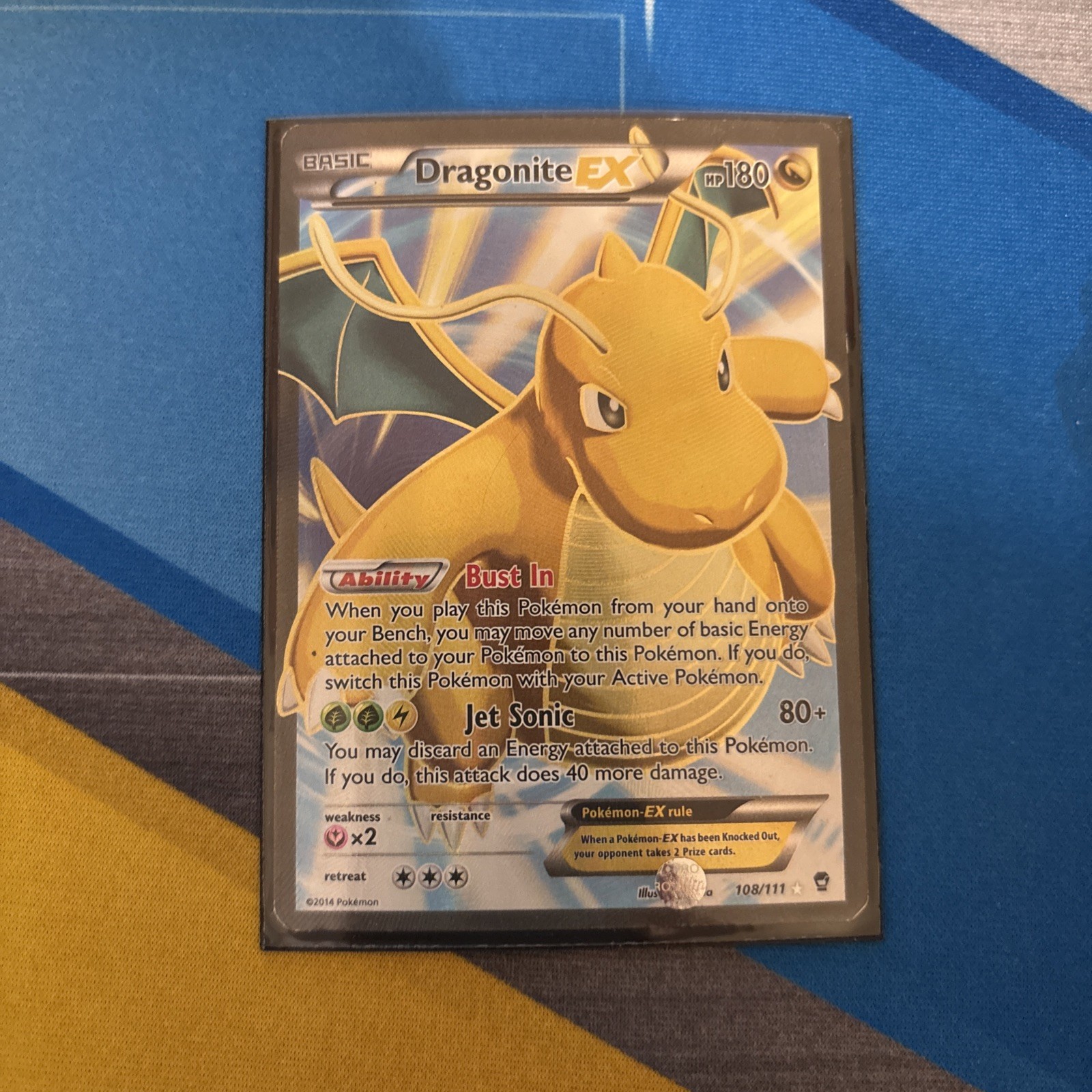 Dragonite EX (108 Full Art) Ultra Rare XY - Furious Fists 108/111 Pokemon TCG