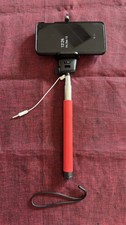 Selfie Stick Aluminum Extendable All-in-One Compact for Cell Phone-New Red