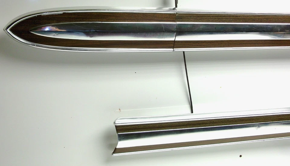 1970 1972 Ford F100 F250 RANGER XLT LH FENDER & DOOR WIDE UPPER WOODGRAIN TRIM - Изображение 2 из 4