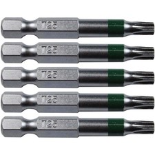 T25 Torx/Star Driver Bit - Color Coded 2" Torx/Star Drive Quick Change Shank ...