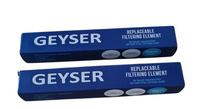2er-Set GEYSER EURO Aragon Kartusche Filter Ersatz, 6000 Liter