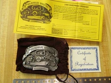 Vintage 1989 The Hardware Industry Commemorative Belt Buckle JJ BUCKLES INC.