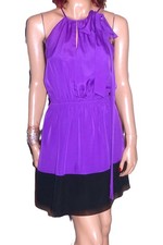 Express Black Purple Petite Dress S