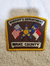 obsolete shoulder patch from the Wake County Sheriff's Department in North...