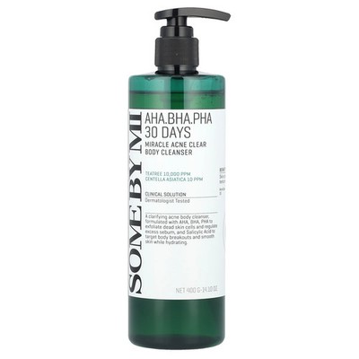 AHA. BHA. PHA 30 Days Miracle Acne Clear Body Cleanser, 14.10 oz (400 g)