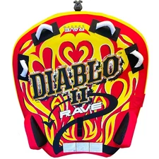 RAVE Sports Diablo II Boat Towable Tube - Inflatable Boating Tube for 1-2 Rid...