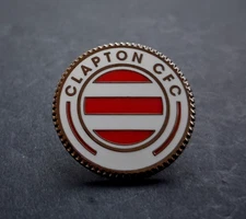 CLAPTON COMMUNITY FOOTBALL CLUB BUTTERFLY PIN BADGE