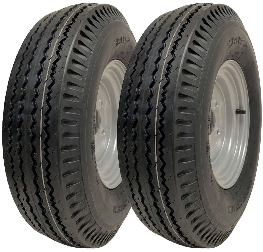 5.00-10 Trailer Wheels 4-ply High Speed Road Legal 355kgs Wanda P802 (Set of 2)