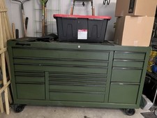 72 Snapon Master Series 15 Drawer Toolbox With Power Drawer In Combat Green
