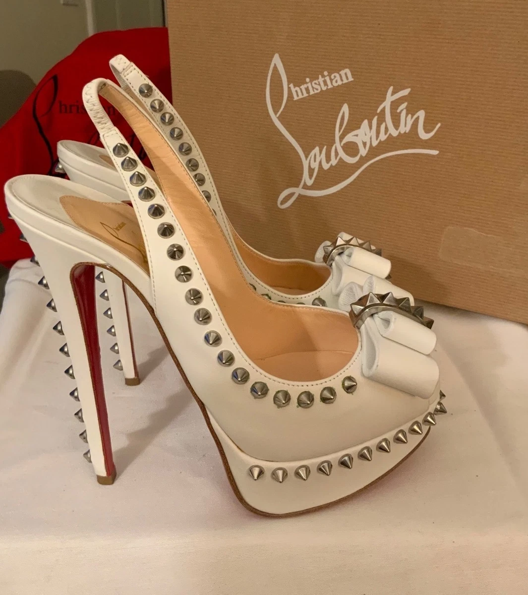 Christian Louboutin Women's White Spikes for sale | eBay Christian Louboutin Women's White Spikes for sale | eBay