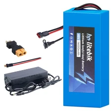 48V 14AH LITHIUM BATTERY LI-ION BATTERY REPLACEMENT BATTERY FOR 100W-1000W MOTOR
