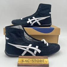 Asics Wrestling Shoes  1083A001 EX-EO special order black white black edge oki