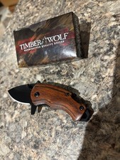 Navaja de Bolsillo Timber Wolf Clip para Dinero - Hoja de Acero Inoxidable, Fini No Reflectante