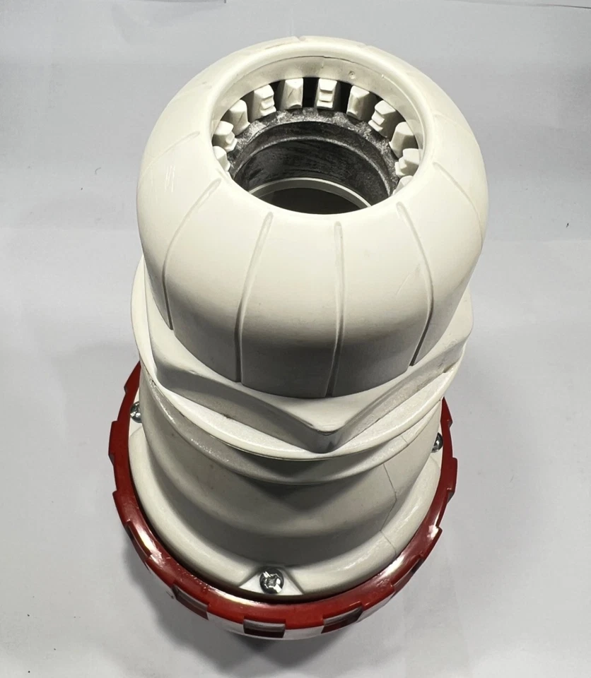 63A 3 Phase Plug 5 Pin SCAME Optima 218.6337 IP67 3P+N+E 415v Red Cable Mount - Image 4 of 4