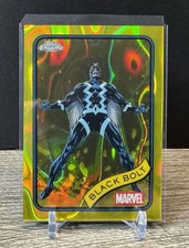 2025 Topps Chrome Marvel - Black Bolt Yellow Lava Refractor #116